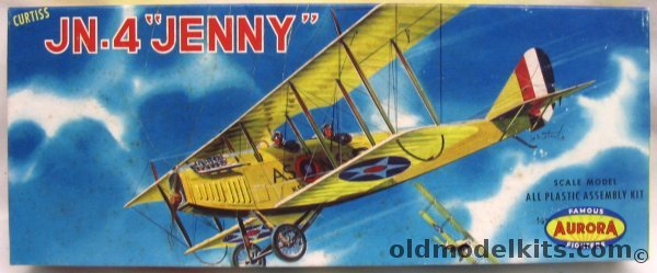 Aurora 1/48 Curtiss JN-4 Jenny, 114-98 plastic model kit